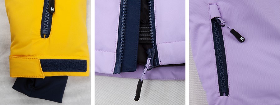 girls ski apparel detail