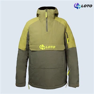 メンズ プルオーバー スノーボード ジャケット