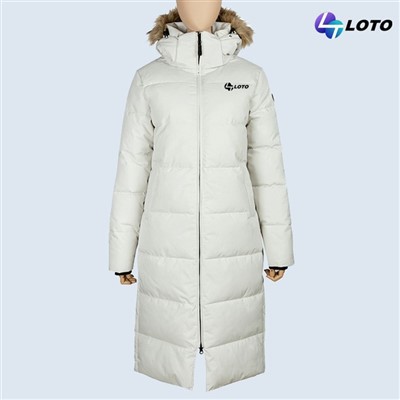 ロングパファージャケット レディース